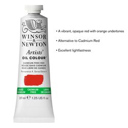 ARTIST OIL TUBE 37ML - CADMIUM FREE RED