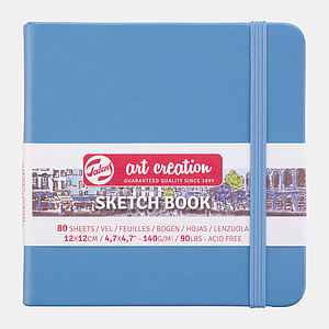 AC SCHETSBOEK BLUE - 140GR 80V 12X12CM