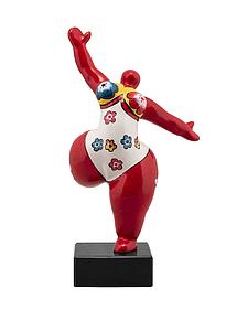 BEELDJE NIKI DE SAINT PHALLE - 5 ROOD 33X16X12CM