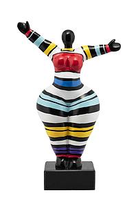 BEELDJE NIKI DE SAINT PHALLE ZWART 3 - 34X22X12CM