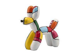 BEELDJE DOG MADE OF BALLOONS 27X33X14CM