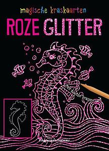 KRASKAART MAGISCH - ROZE GLITTER