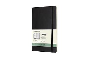 AGENDA 2022 - 12M - LARGE - WEEKLY - SOFTCOVER - BLACK