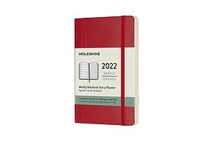 AGENDA 21-22 - 12M - POCKET - WEEKLY - SOFTCOVER - SCARLET RED