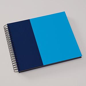 FOTOALBUM SPIR.ZW 37.5X30.1X3.5CM - MARINE AQUA