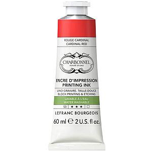 WATER WASHABLE ETCHING INK - CARDINAL RED - 60ML