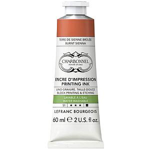WATER WASHABLE ETCHING INK - BURNT SIENNA - 60ML