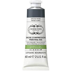 WATER WASHABLE ETCHING INK - PAYNES GREY - 60ML