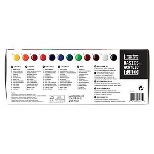 BASICS ACRYLIC FLUID SET 12 TUBES 118ML