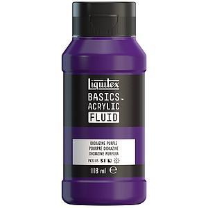 BASICS ACRYLIC FLUID TUBE 118ML - 395 DIOXAZINE PURPLE