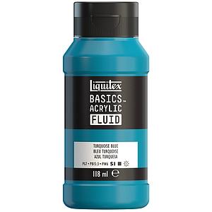 BASICS ACRYLIC FLUID TUBE 118ML - 402 TURQUOISE BLUE