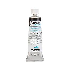 NORMA BLUE WATERMIXABLE OILPAINT TUBE 35ML S1 - 626 VANDYKE BROWN