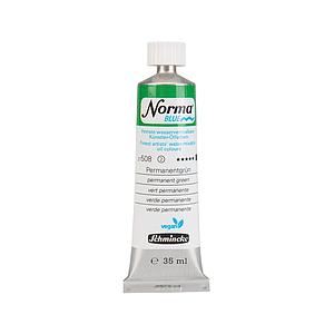 NORMA BLUE WATERMIXABLE OILPAINT TUBE 35ML S2 - 508 PERMANENT GREEN