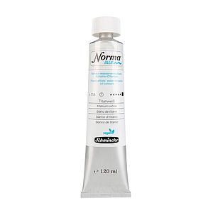 NORMA BLUE WATERMIXABLE OILPAINT 120ML S1 - 114 TITANIUM WHITE