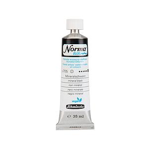 NORMA BLUE WATERMIXABLE OILPAINT TUBE 35ML S2 - 705 MINERAL BLACK