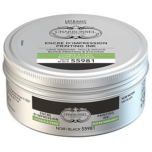 LB CHA PRINTING WATERWASHABLE INK BLACK 55981 200ML 