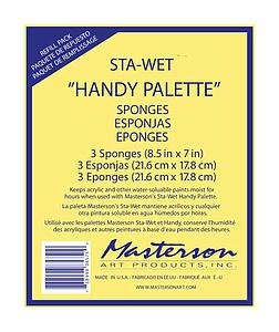 STA-WET HANDY SPONGE 3ST - 21.6x17.8CM