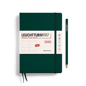 AG2025 WEEKLY PLANNER A5 - FOREST GREEN