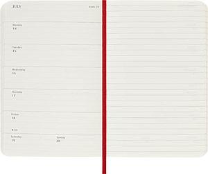 AG25 MSK 12M POCKET WEEK&NOTITIES SOFT ROOD