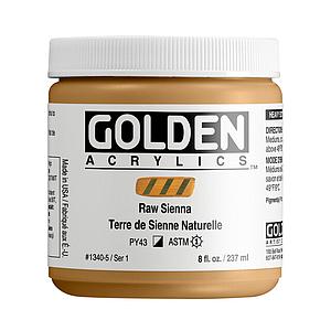 ACRYL HEAVY BODY POT 237ML - 1340 RAW SIENNA