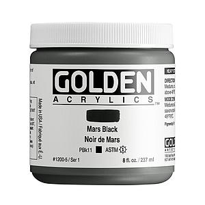 ACRYL HEAVY BODY POT 237ML - 1200 MARS BLACK