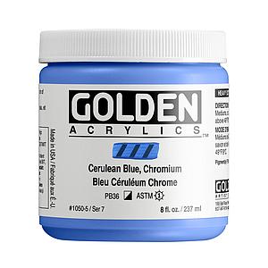 ACRYL HEAVY BODY POT 237ML - 1050 CHROMIUM CERULEAN BLUE