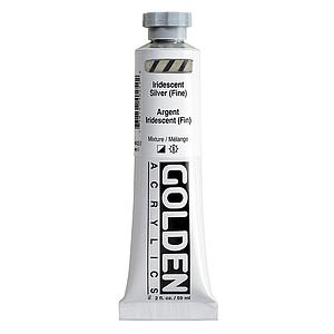 ACRYL HEAVY BODY TUBE 59ML - 4025 IRIDESCENT SILVER (FINE)