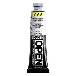 ACRYL OPEN TUBE 59ML - 7008 BENZIMIDAZOLONE YELLOW MEDIUM