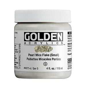 ACRYL HEAVY BODY POT 118ML - 4077 IRIDESCENT PEARL MICA FLAKE SMALL